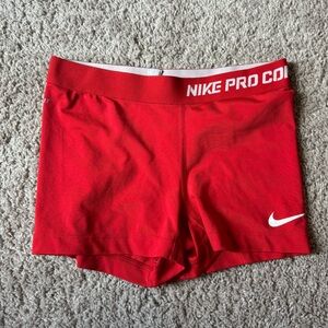 Red Nike Dri-fit Combat Compression Shorts